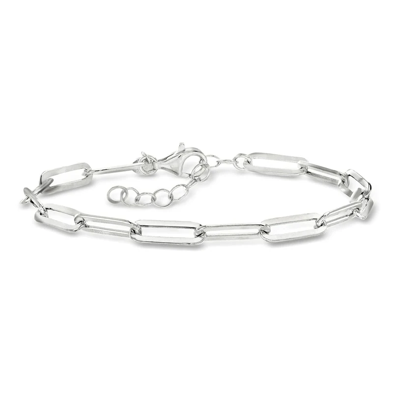 Sterling Silver Paper Clip Link Bracelet Charles Garnier Jewelry Fine jewelry